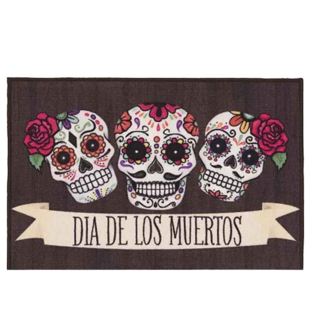 Skull Banner Welcome Mat “Día de Los Muertos”
20" x 30"